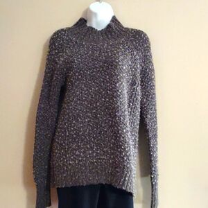 American Eagle Outfitters‎ Women's Size S Sweater oversized nubby chunky gray